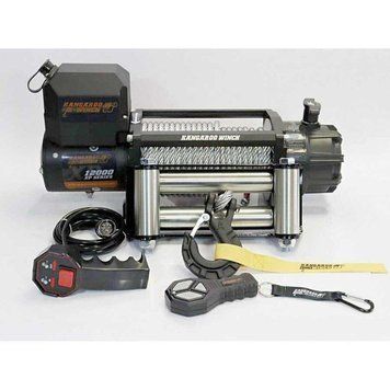 Швидкісна автомобільна лебідка Kangaroowinch K12000XP (12в, Стальний трос) K12000XP фото