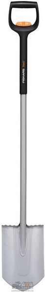 Штыковая лопата с закругленным лезвием Fiskars Xact 1066732 (с телескопической ручкой) 1066732 фото