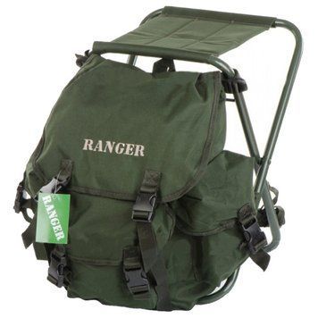 2 в 1 - Табурет туристический складной + Рюкзак Ranger RBagPlus FS 93112 (23л), зеленый 1984644414 фото