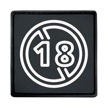 Патч-шеврон "18+" TP3855 фото
