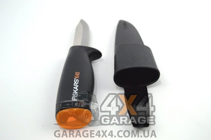Нож Fiskars K40 с чехлом-кобурой на пояс (1001622) 1001622 фото