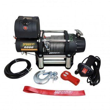 Автомобильная лебедка Kangaroowinch 8000 (Стальной трос / тяговое усилие 3629 кг / 12 Вольт) K8000 фото