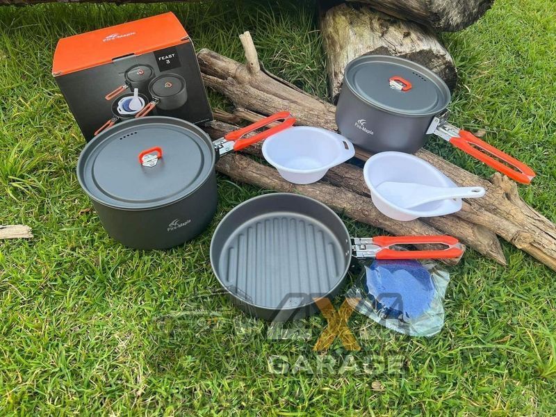 Набір туристичного посуду для приготування їжі на газовому пальнику Fire-Maple FEAST 3 Orange FEAST 3 orange фото